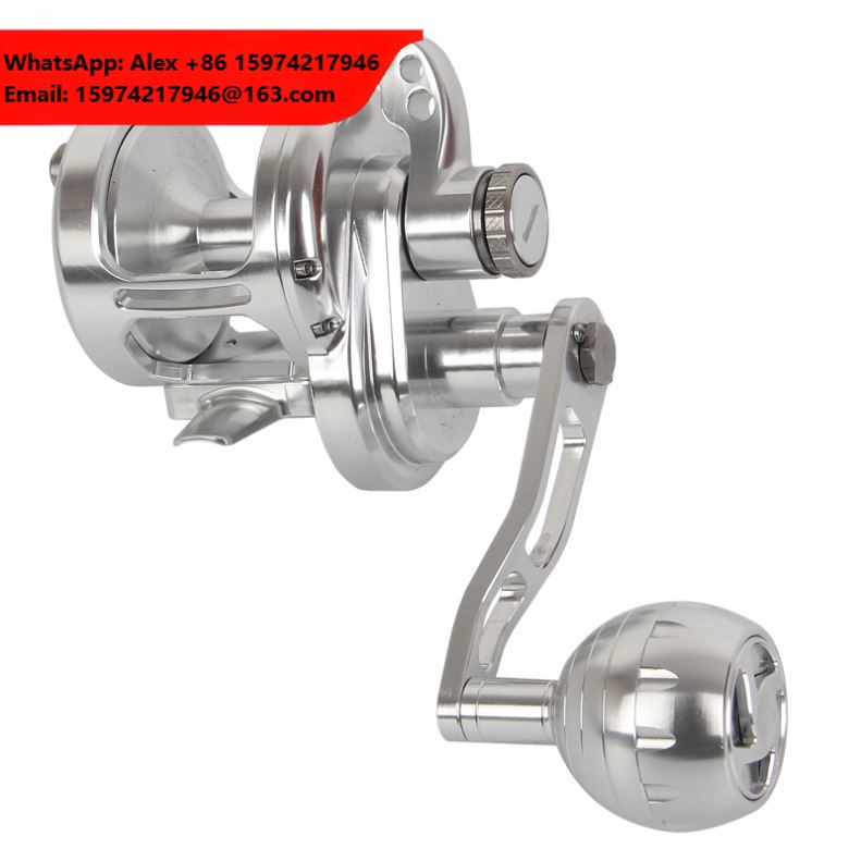 Trolling Reel - Morski kołowrotek trollingowy, aluminiowy, obrabiany CNC,